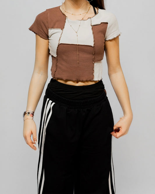 Crop Top avec Motif - Bershka